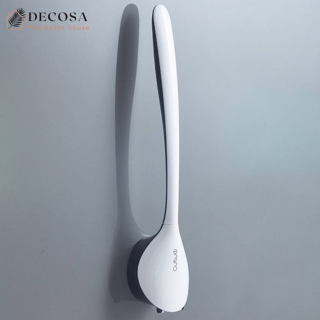 Chổi cọ toilet bồn cầu silicon dán tường DECOSA