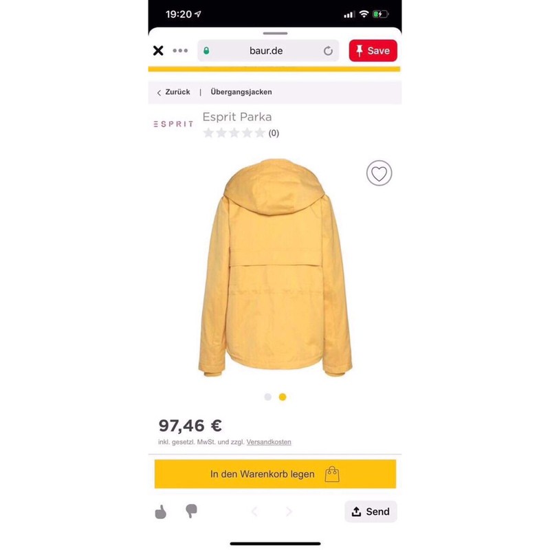 Áo khoác Parka ESPRIT aut tuồn S-XXL