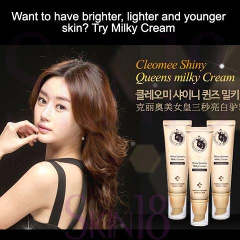 KEM DƯỠNG TINH CHẤT SỮA LỪA BAN NGÀY CLEOMEE SHINY QUEEN’S MILKY CREAM