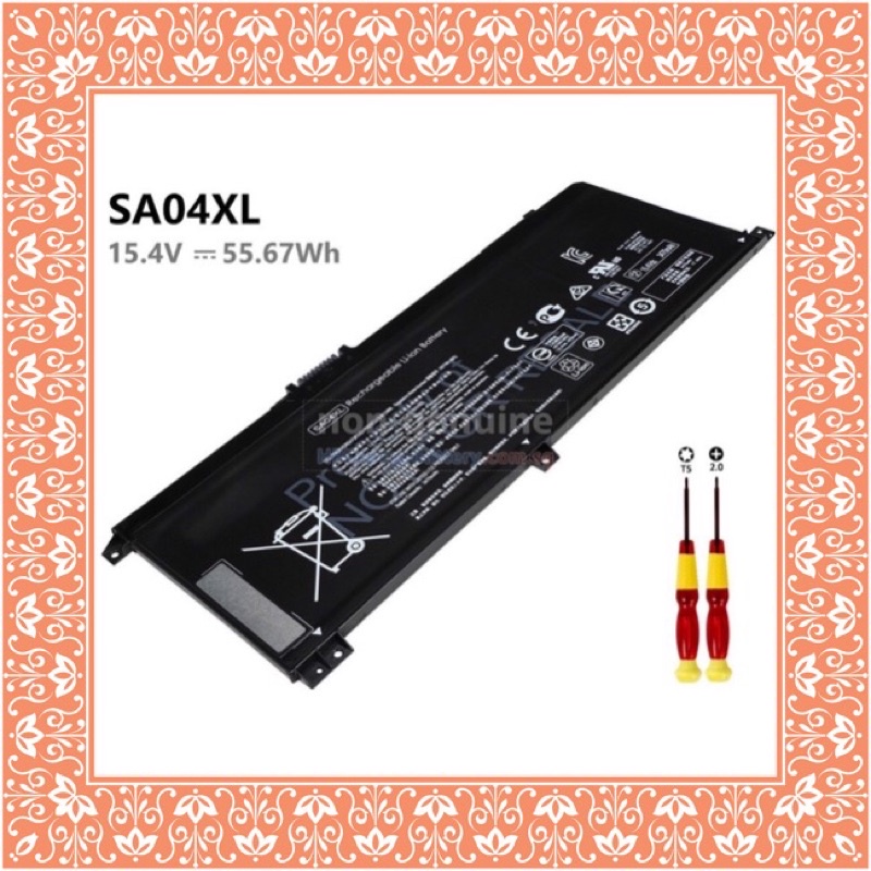 PIN  LAPTOP HP ENVY X360 15-DR, 15-DS 15.4V 56WH L43267-005 SA04XL - BẢO HÀNH 6 THÁNG BATTERY.