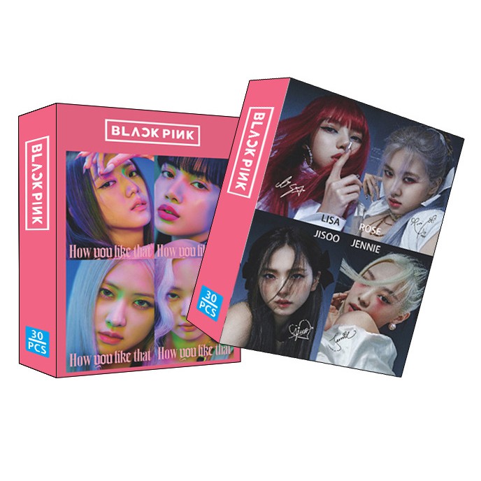 Lomo Blackpink hộp thẻ ảnh nhóm Blackpink