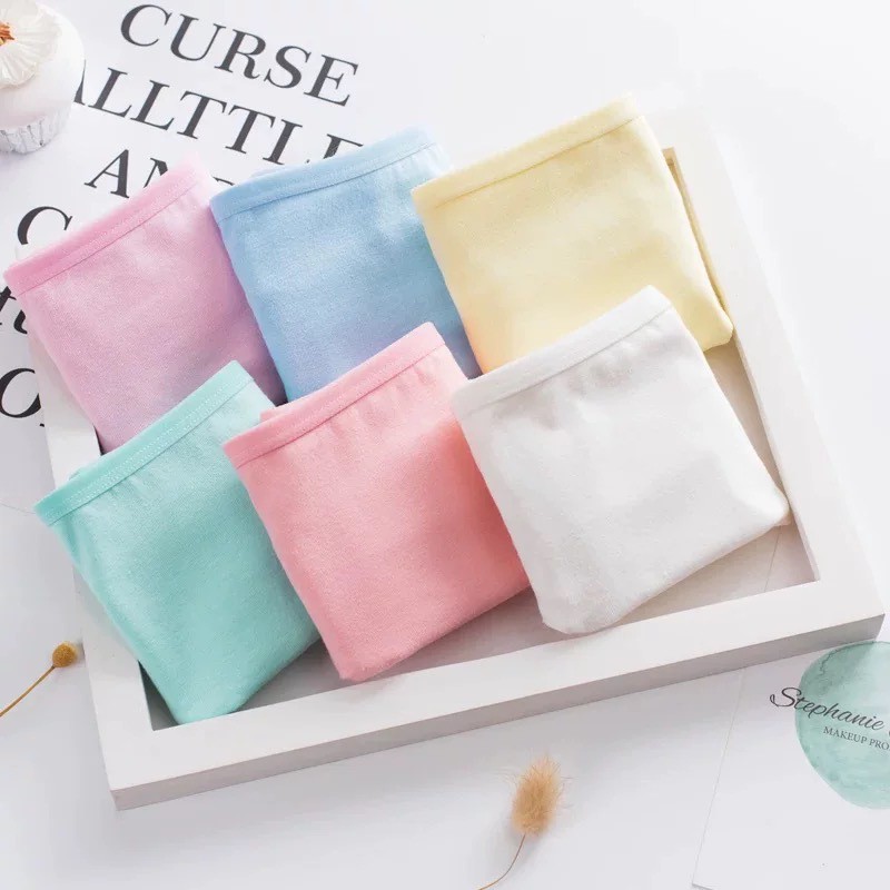 Quần lót Cotton lưng thấp thoáng khí màu sắc kẹo ngọt xinh xắn | BigBuy360 - bigbuy360.vn