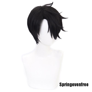 Spring Anime Yakusoku no Neverland The Promised Neverland Ray Short Black Cosplay Wig Brilliant