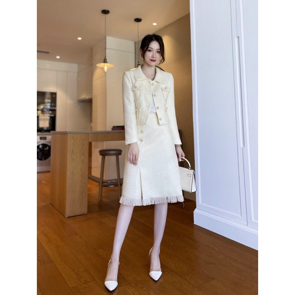 Set váy dạ kiểu dáng công sở sang trọng QCNP3354