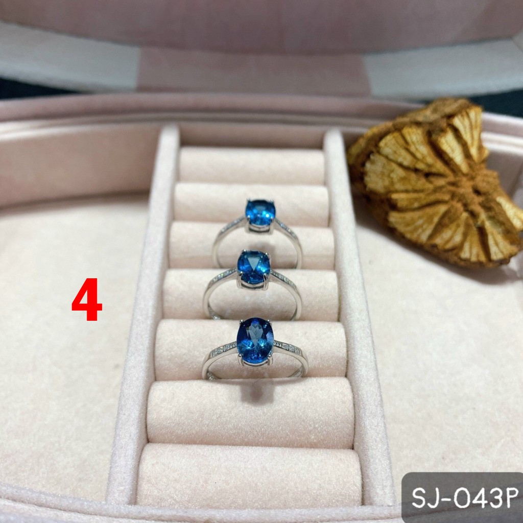 Nhẫn B ạc Đá Topaz Nhiều Mẫu Đẹp Lung Linh