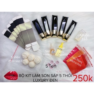 BỘ KIT LÀM SON SÁP 5 THỎI HANDMADE.