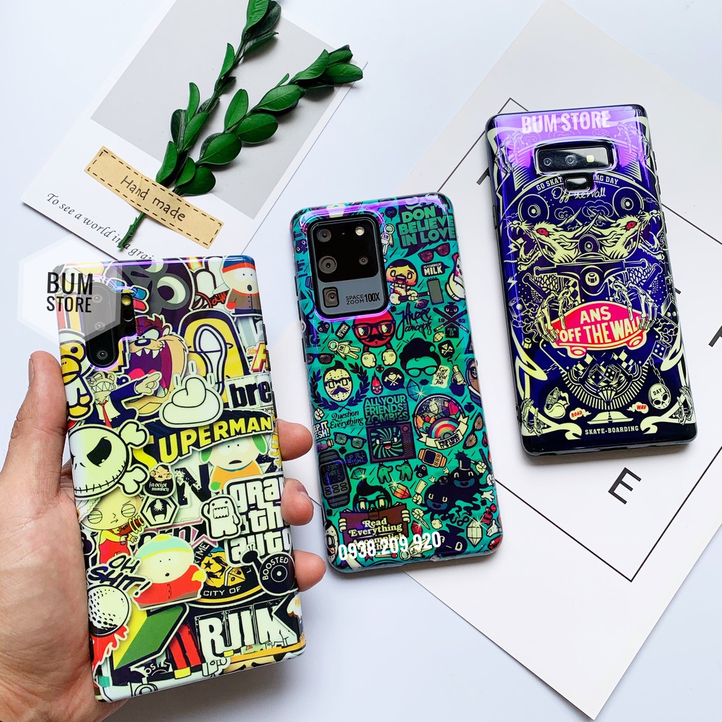 Ốp lưng sticker Samsung S20 Ultra / S20 PLus / Note 10 plus / Note 10 / Note 20 / Note 20 Ultra / S10 Plus /S10