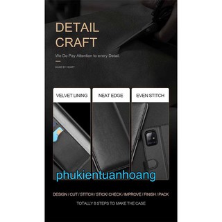 Bao da Samsung Glaxy A51 Dux Duics Leather Wallet
