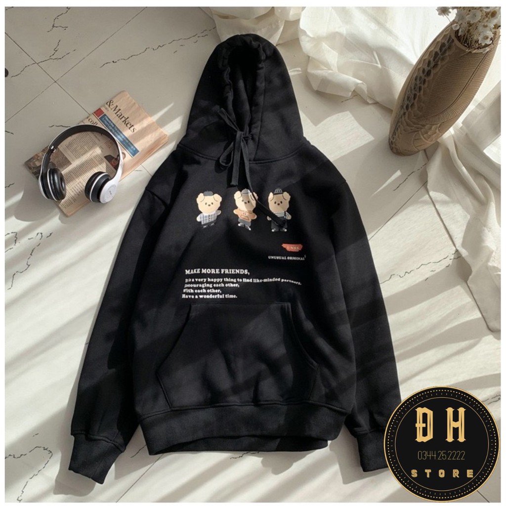 (Mẫu Mới 2021) Áo Hoodie 3 Chú Heo Có Mũ Nam Nữ Chất Nỉ Bông Dày Dặn Form Rộng Unisex- Áo Nỉ Nam Nữ Ulzzang Hoạ Tiết | BigBuy360 - bigbuy360.vn