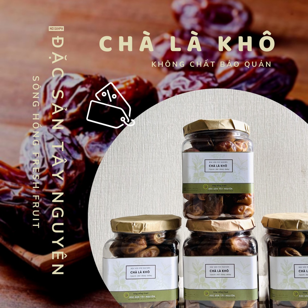 Chà là khô sấy dẻo hộp 500g Đặc sản Tây Nguyên True Nuts