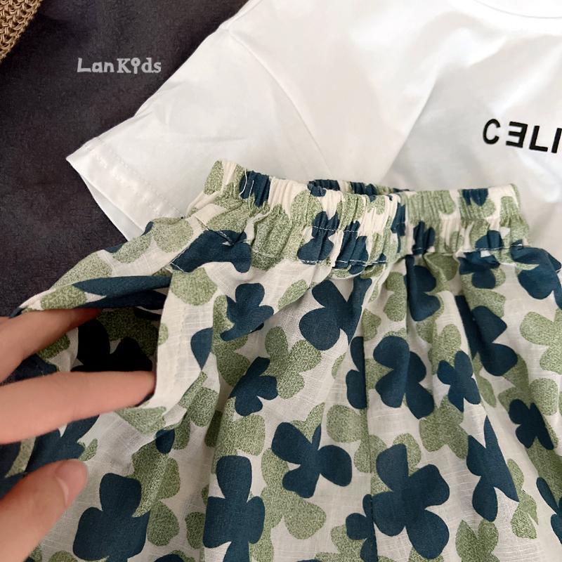 [Babycat] Hàng Có Sẵn Bán Chạy Quần Harem Cotton Lanh Mỏng Mềm Mại Dáng Rộng Họa Tiết Hoa Thời Trang Mùa Hè Hàn Quốc Nhật Bản Phong Cách Hàn Quốc Cho Trẻ Em