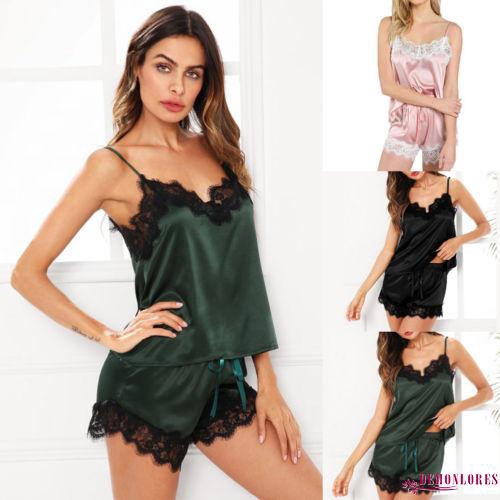 Set đồ ngủ nữ chất lụa satin gợi cảm