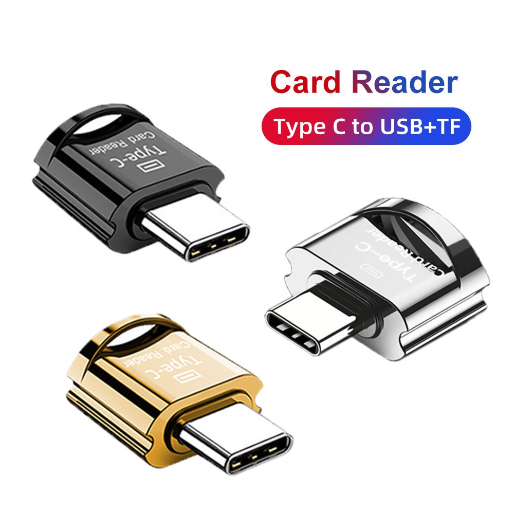 Đầu Đọc Thẻ Nhớ TF USB Type C Cho Samsung Xiaomi