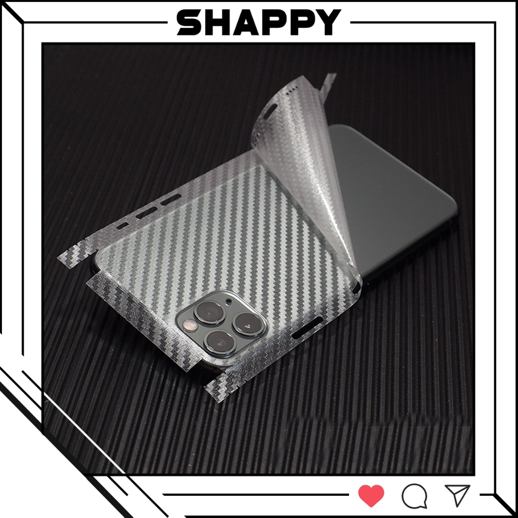 Skin Dán Cacbon Mờ Full Viền Dành Cho Các Dòng IPhone