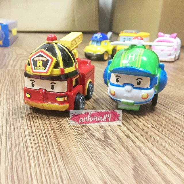 ĐỒ CHƠI MÔ HÌNH 12 XE CHẠY TRỚN MINI ROBOCAR POLI - NO.P7 - KÈM ẢNH THẬT!