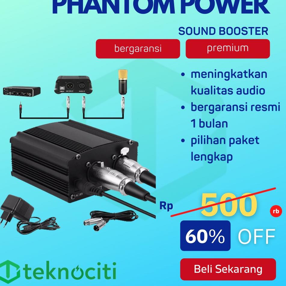 Bộ Nguồn Phantom Micro 1 48v Cho Bm800 Bm700 Bm8 Bm900 + Xlr Cabl