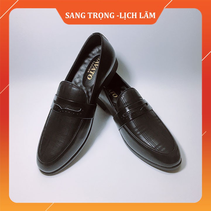 Giày lười công sở nam [DA BÒ THẬT 100%-CÓ VIDEO] Giày lười đế cao hot trend 2020  | BigBuy360 - bigbuy360.vn