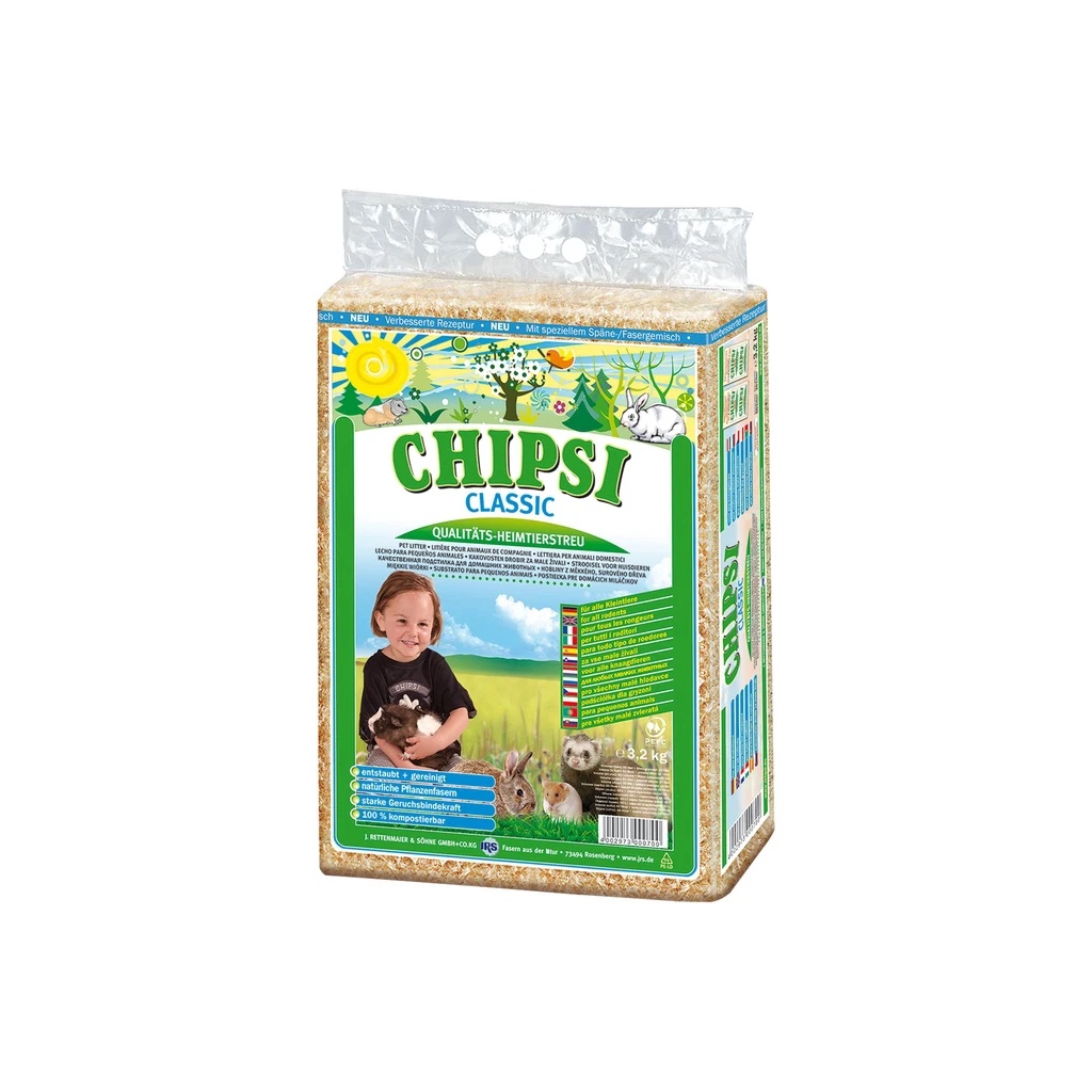 Lót chuồng cho thú nhỏ Chipsi 60L - Petemo Pet Shop