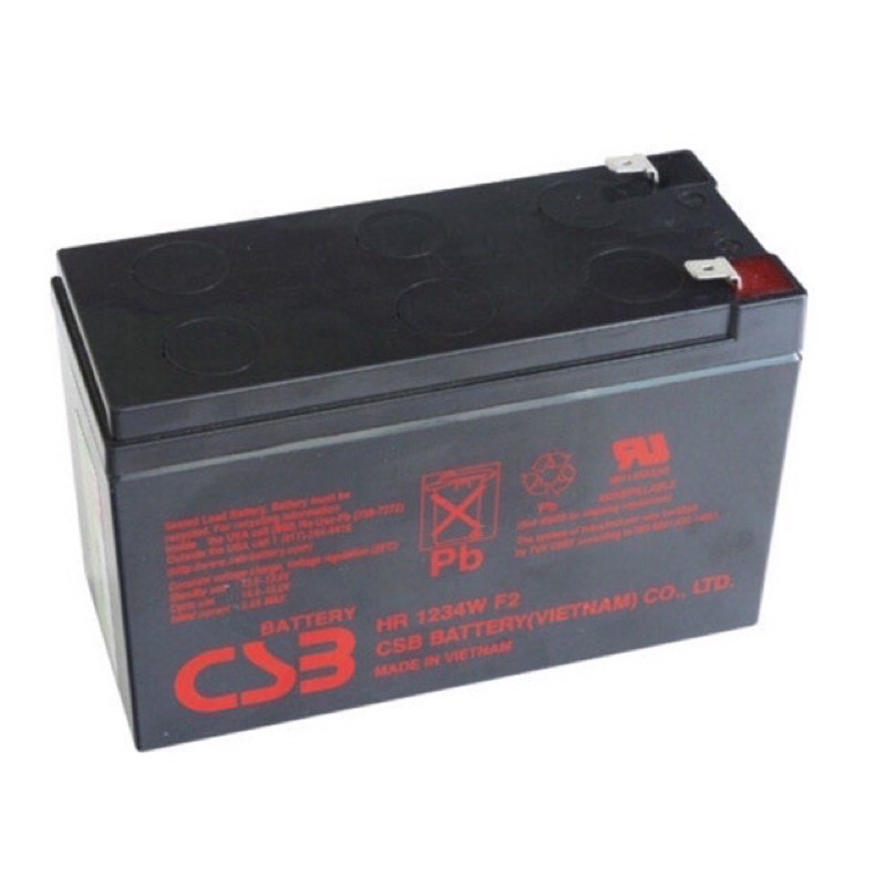 ẮC QUY CSB HR1234WF2  12V 9Ah CHÍNH HÃNG - BH 01 NĂM