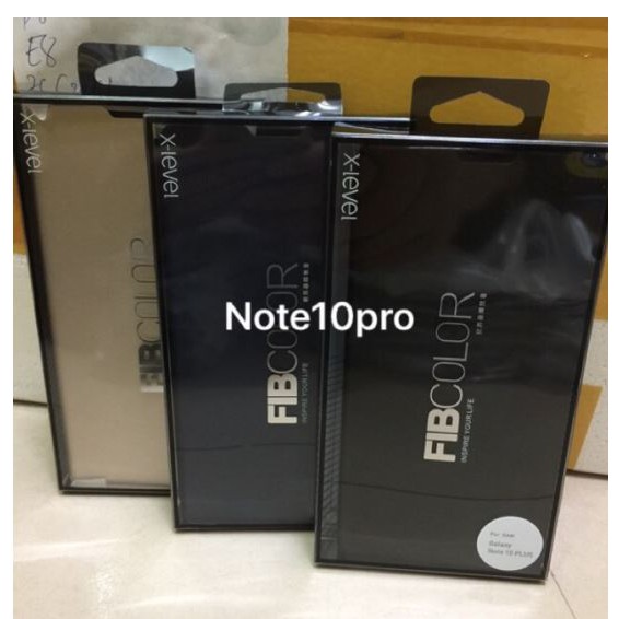 Bao da Samsung Galaxy Note 10 / Note 10 Plus chính hãng FIBCOLOR X-Level