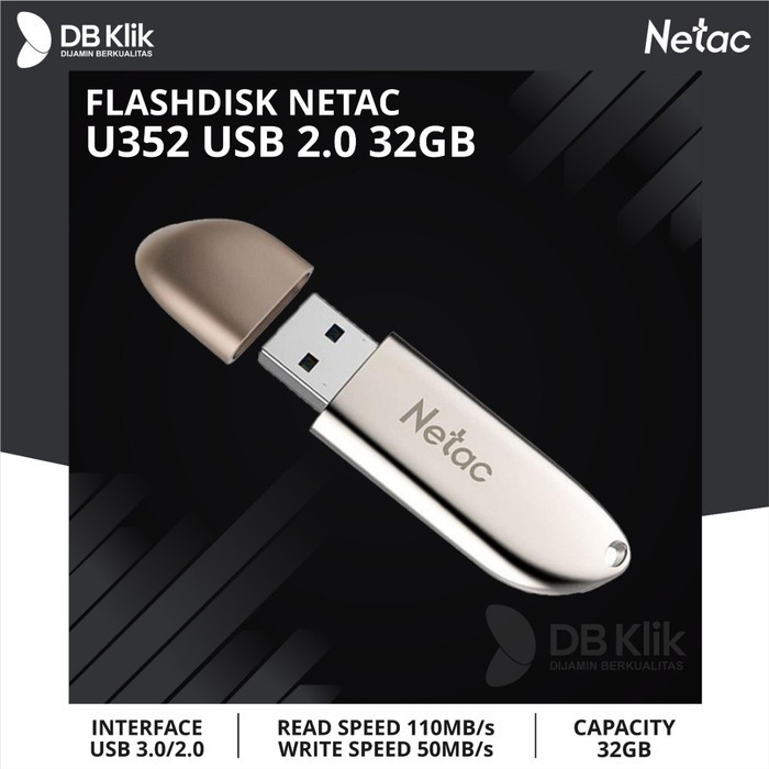 Usb Flashdisk Netac U352 32gb Usb 2.0 - Usb Flashdisk Netac 2.0 U 352 32gb