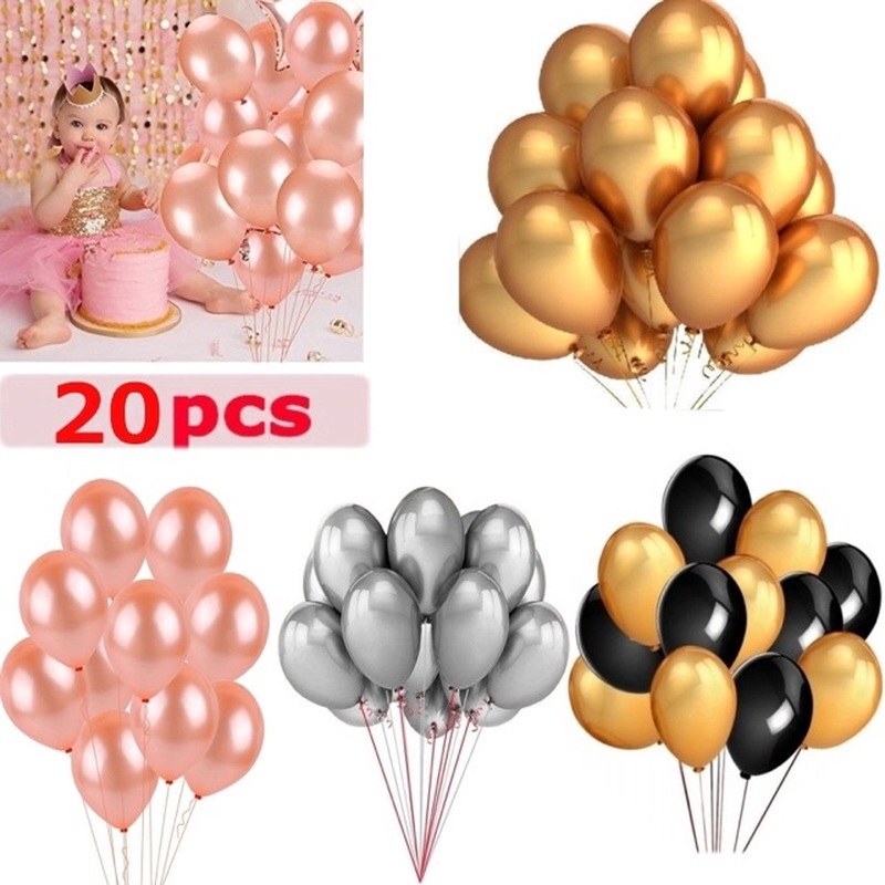 20 Bong Bóng 12 Inch 2.8g Trang Trí Tiệc