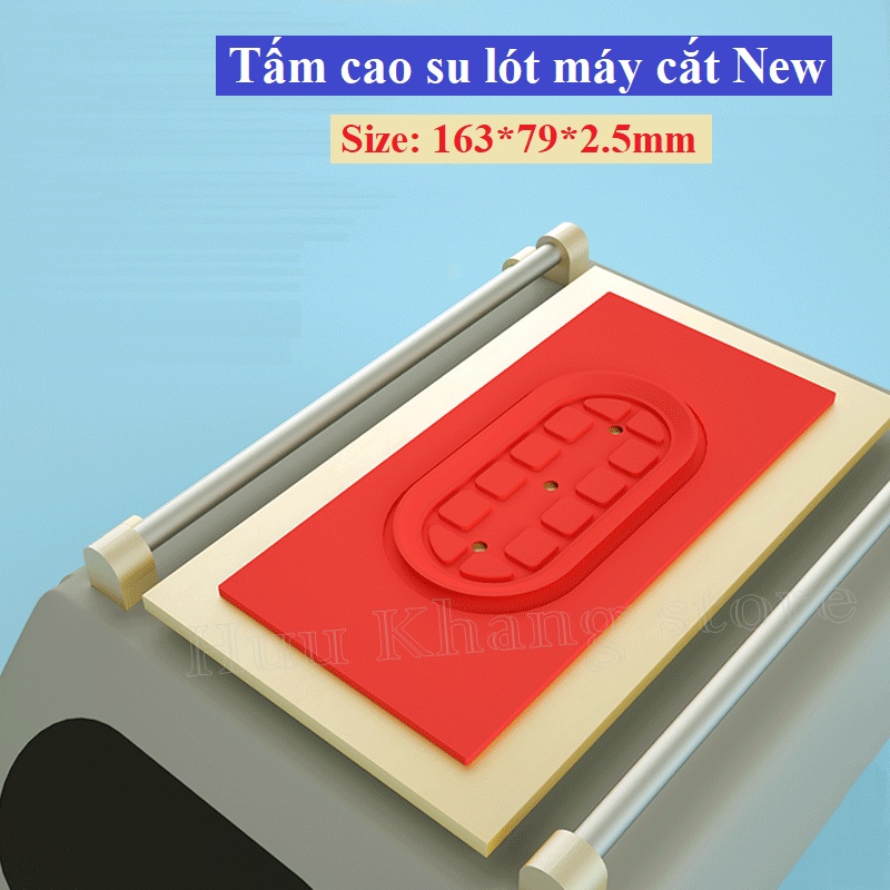 Tấm cao su lót máy cắt đỏ New