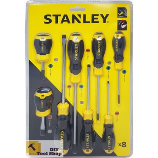 Bộ 8 cây tuốc nơ vít có từ stanley stmt66673 - chính hãng