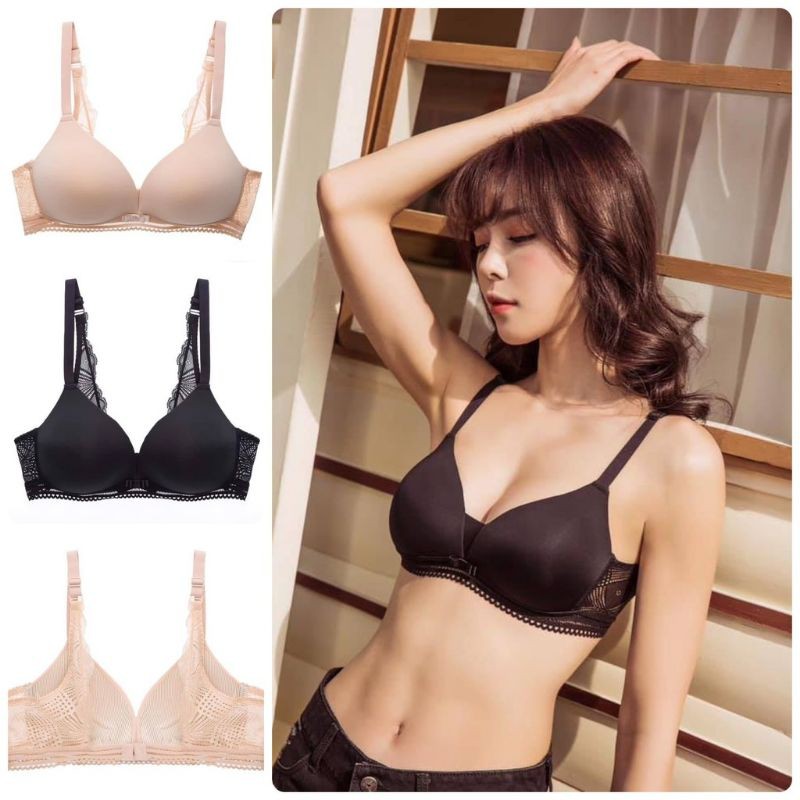 Áo lót mỏng ko gọng MB cao cấp - 1 khuy cài