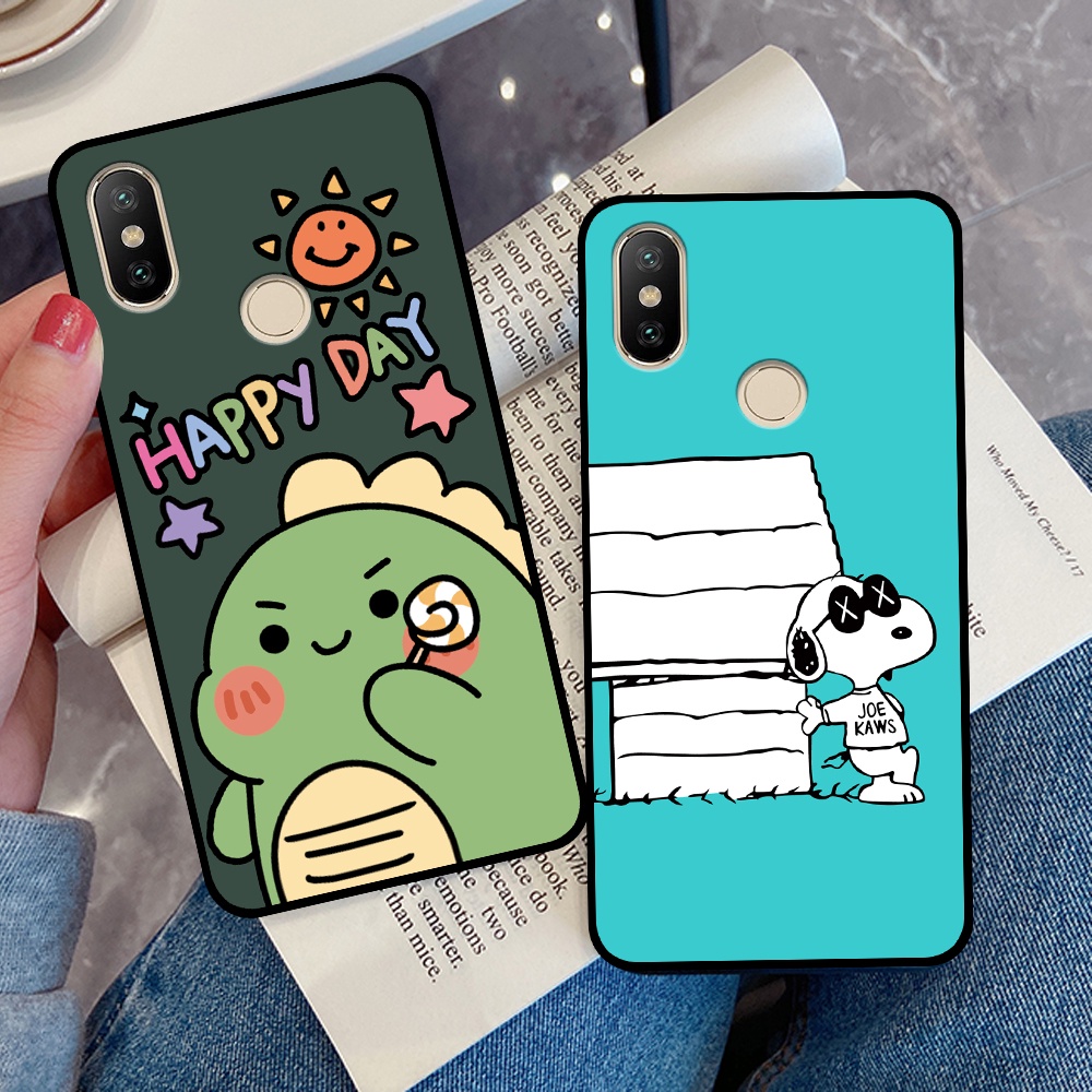 Ốp Xiaomi Mi A2 / Mi 6x in hình quả bơ, hươu, khủng long siêu dễ thương