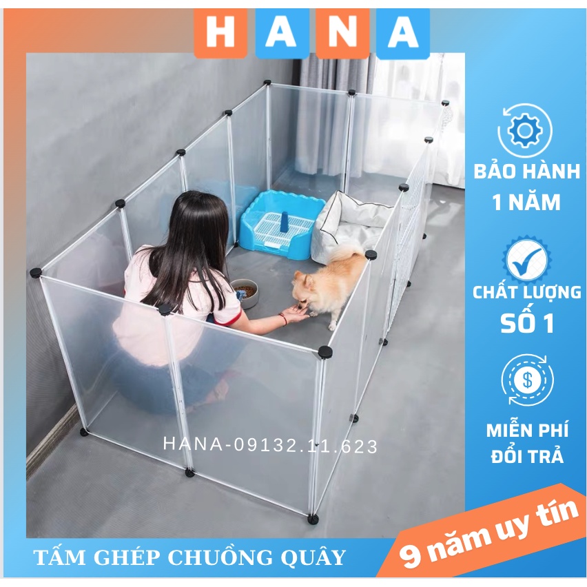 Chuồng quây chó mèo bán theo tấm tặng chốt để lắp - loại 1 dày xịn rẻ nhất shopee - Phụ kiện chó mèo