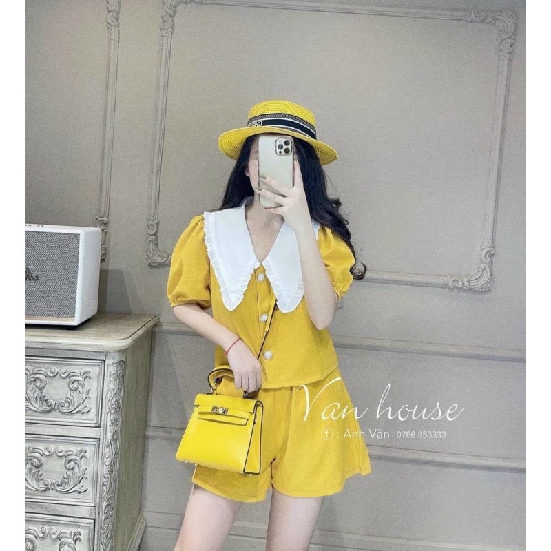 [Mã FAGREEN245 giảm 10% tối đa 30K đơn 99K] set bộ đũi cộc cổ bèo bản to | BigBuy360 - bigbuy360.vn