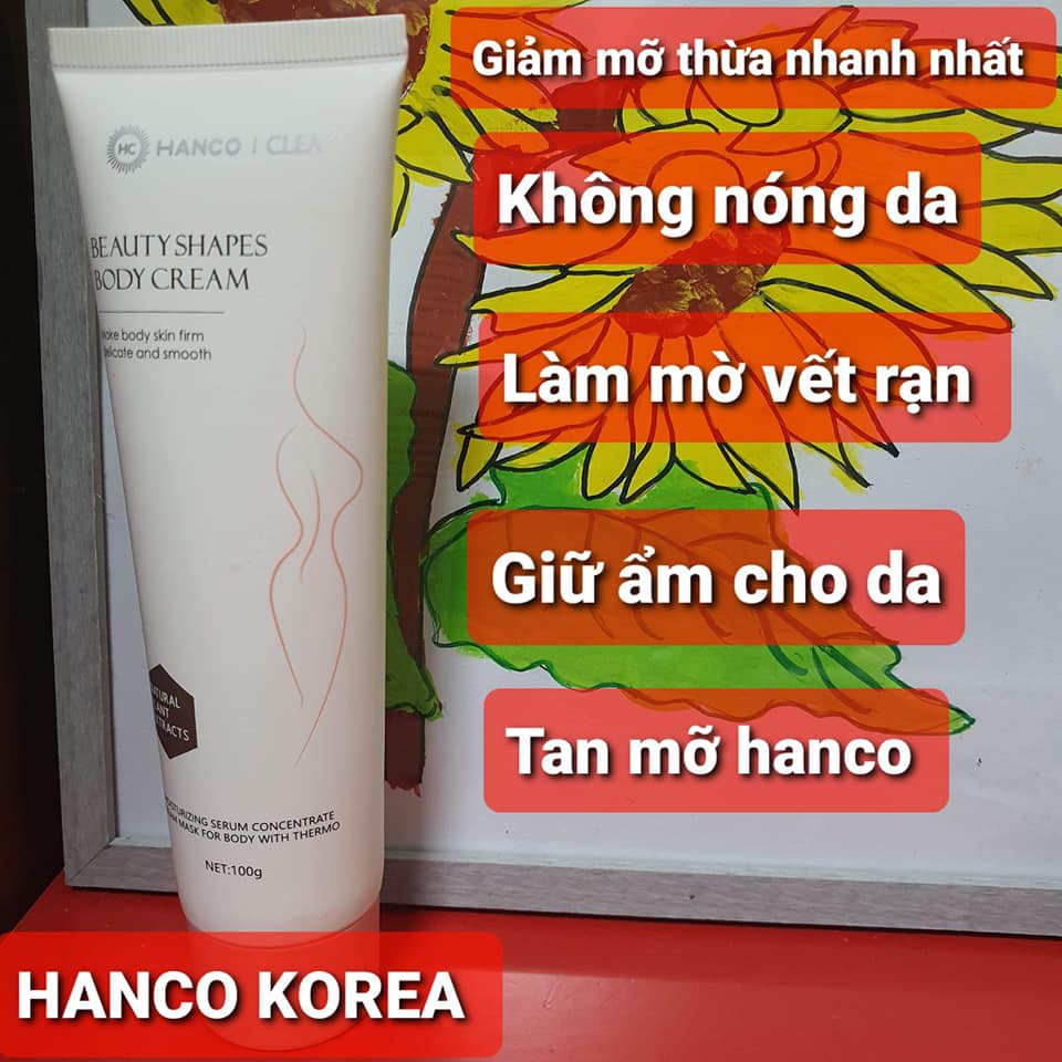 KEM TAN MỠ HANCO 100G CHÍNH HÃNG - GIẢM MỠ AN TOÀN DÀNH CHO NGƯỜI LƯỜI - 7879