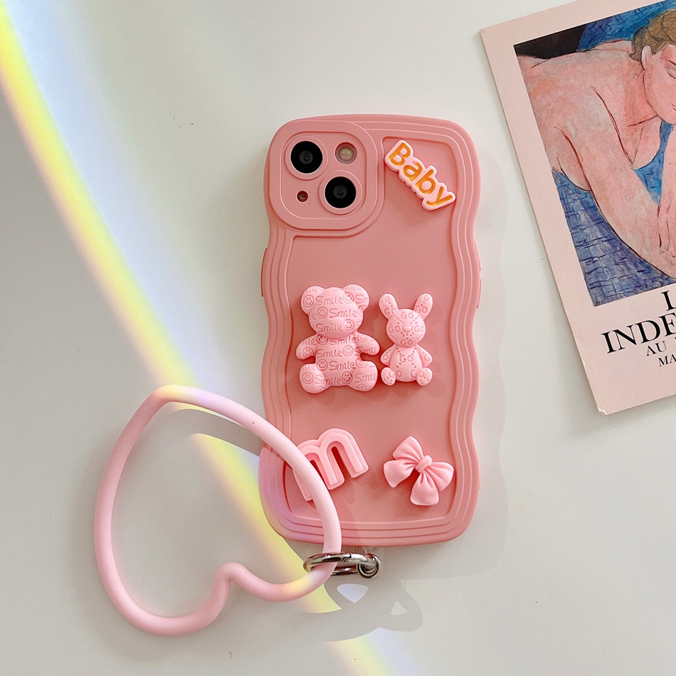 Ốp Điện Thoại Silicone Hình Gấu 3D Cho iPhone 14 13 11 12 Pro MAX Mini 6 6s 7 8 Plus 7plus 8plus 6plus 7 + 8 + X XR XS MAX 11Pro