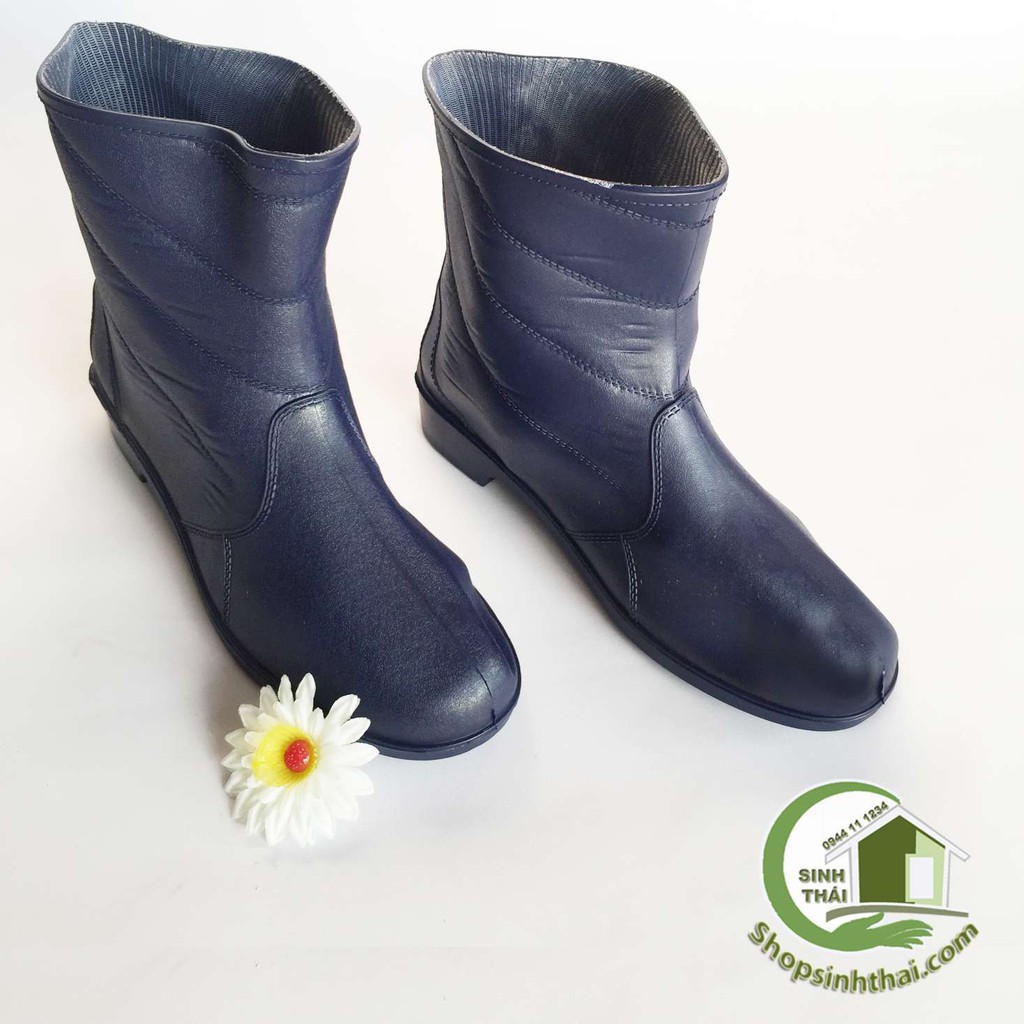 Ủng đi mưa - làm vườn - ủng boot bảo hộ lao động - màu xanh