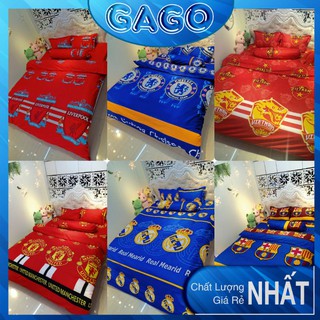 Bộ chăn ga gối, vỏ chăn ga gối drap giường, set 5 món cotton poly Gago
