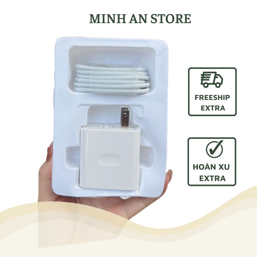 Bộ sạc Xiaomi 65W, bộ sạc nhanh, chân dẹt, cáp sạc chân Typec