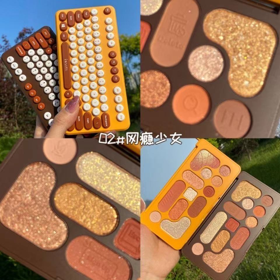 [Hàng mới về] Bảng phấn mắt 12 màu sắc hiệu ứng ngọc trai lấp lánh dành cho nữ