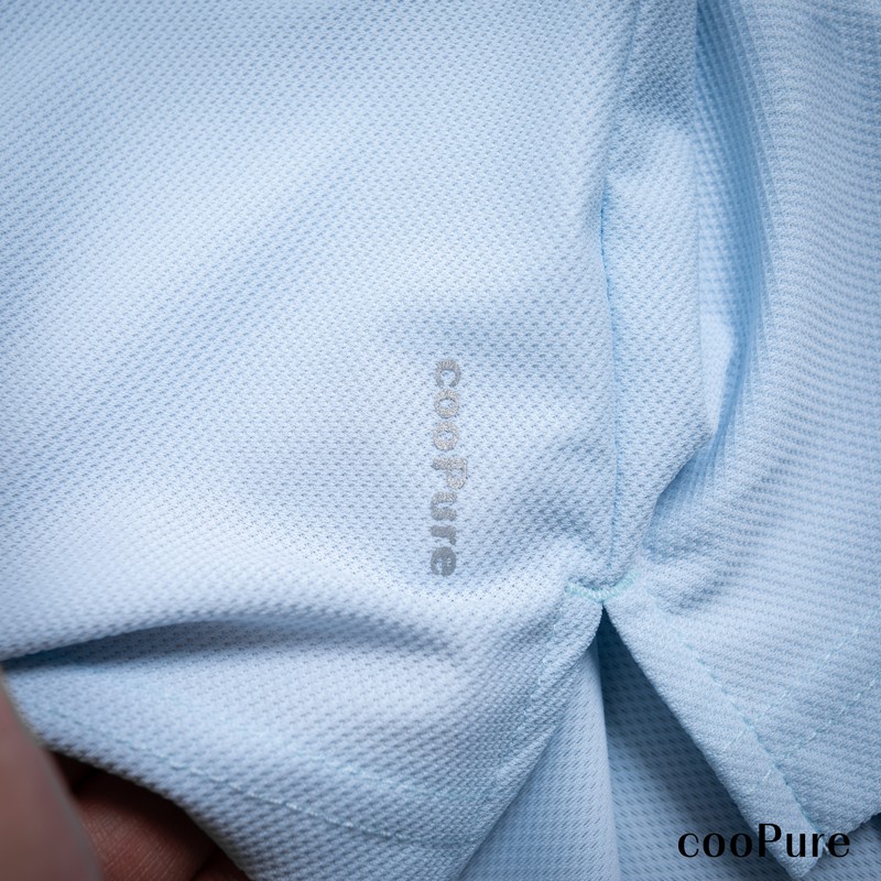 Áo thun polo nam cooPure chất vải rayon siêu mềm mát, thiết kế vạch phản quang tinh tế NO.8075 (5 màu)