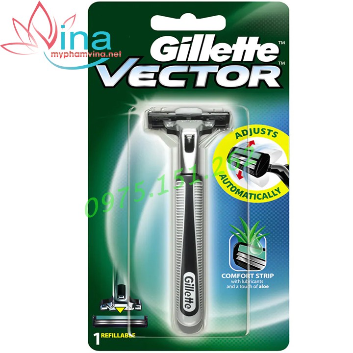 Dao Cạo Râu Gillette Vector Lưỡi 2 Dao