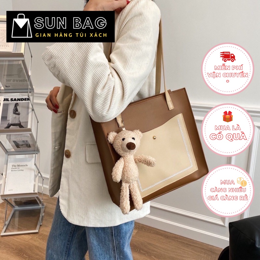 Túi xách nữ đeo chéo, túi đi chơi, đi học, da cao cấp size 26cm SB180