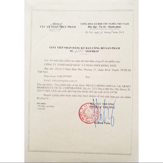 Dầu cá Omega 3 MegaCardio