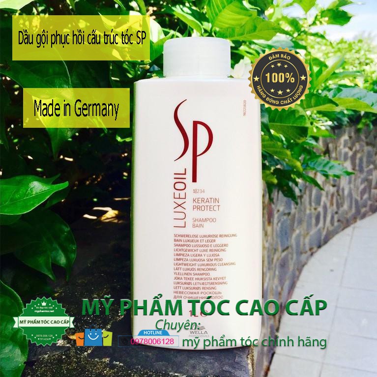 ✅ Hàng_Chính_Hãng_100%✅Dầu gội phục hồi tóc cao cấp Sp Wella Luxe Oil Keratin Protect Shampoo 1000ML