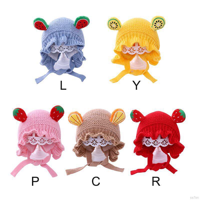 Mũ/ nón len trái cây cho bé trai và bé gái 0-12 tháng tuổi ( có quà tặng )