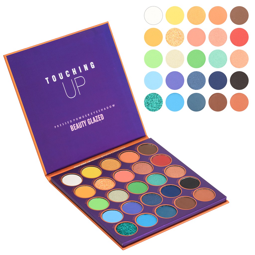 [Hàng mới về] Bảng Phấn Mắt Beauty Glazed 25 Màu Lì Nhũ Trang Điểm Lâu Trôi | BigBuy360 - bigbuy360.vn