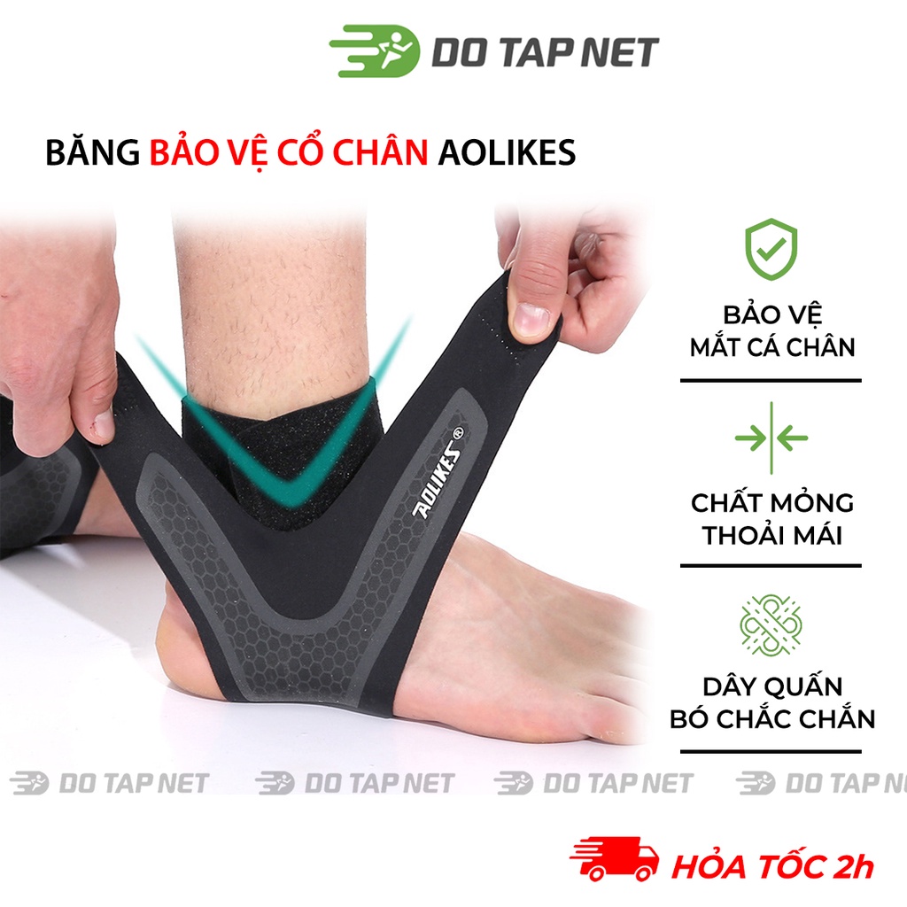 Đai Cổ Chân, Băng Cổ Chân Aolikes Giúp Bảo Vệ Mắt Cá, Cổ Chân Chơi Thể Thao, Vận Động