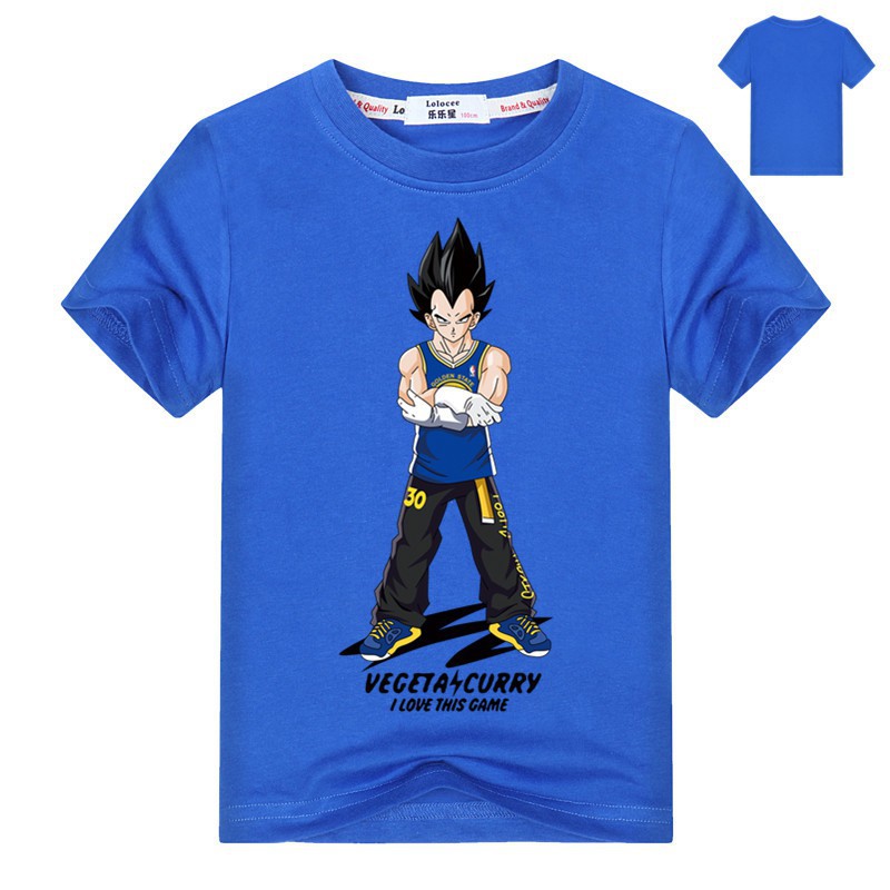 Áo thun Dragon Ball Z mới dành cho trẻ em In 3D mùa hè Super Saiyan Son Goku Tops