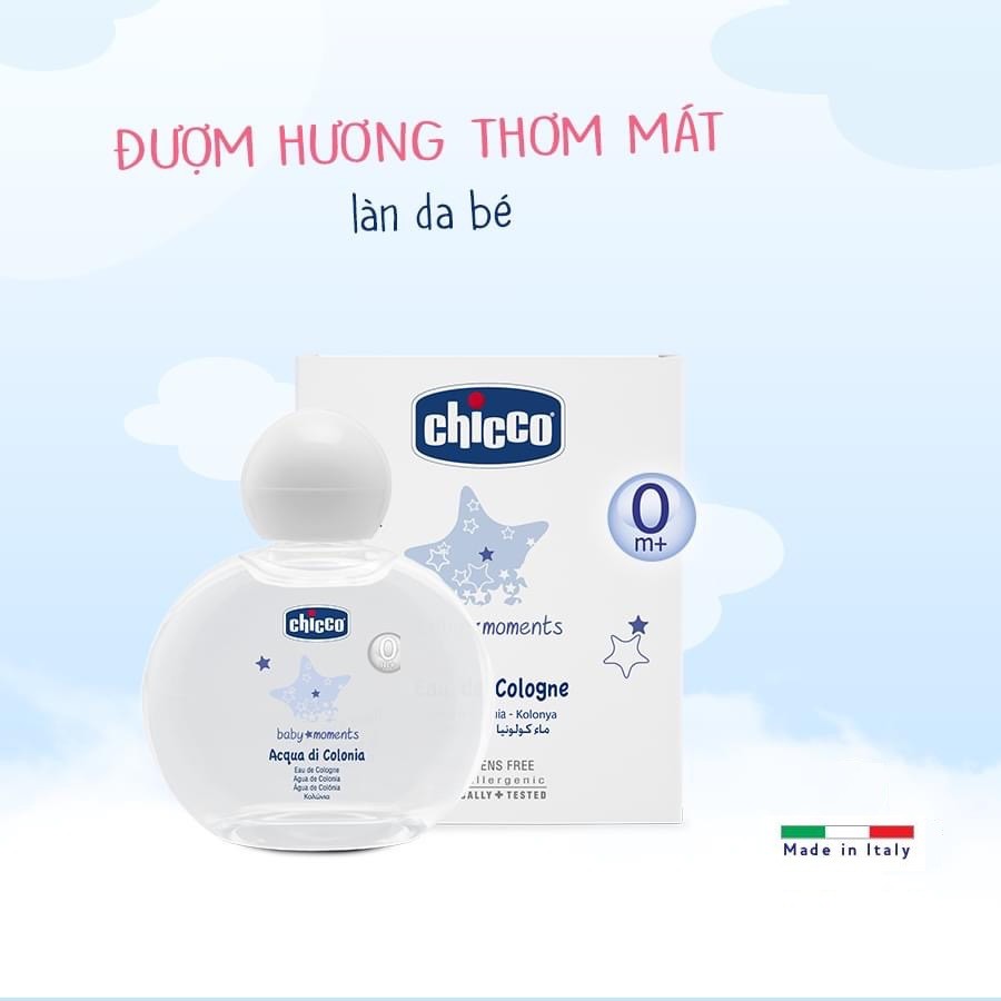 Nước hoa hương tự nhiên 0M+ Chicco (CHÍNH HÃNG) CHO BÉ (CO114254)