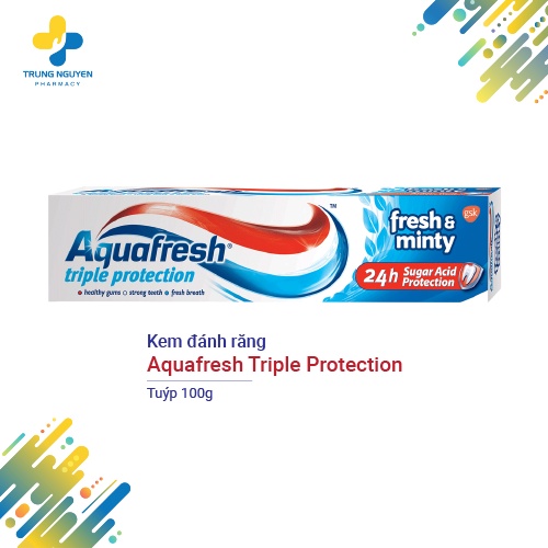 Kem đánh răng Aquafresh Triple Protection Fresh and Minty