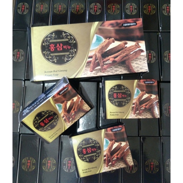 Xà bông tắm Hồng sâm hộp 3 bánh